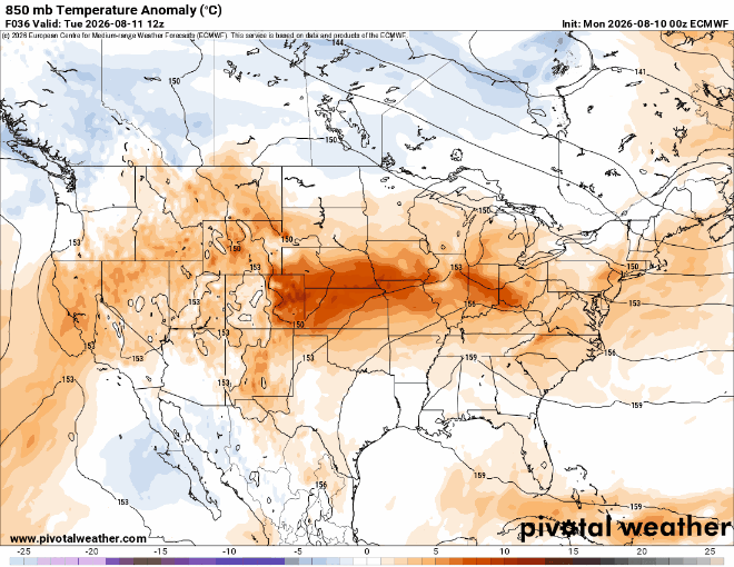 Storms for some, otherwise warm and muggy for a couple days 