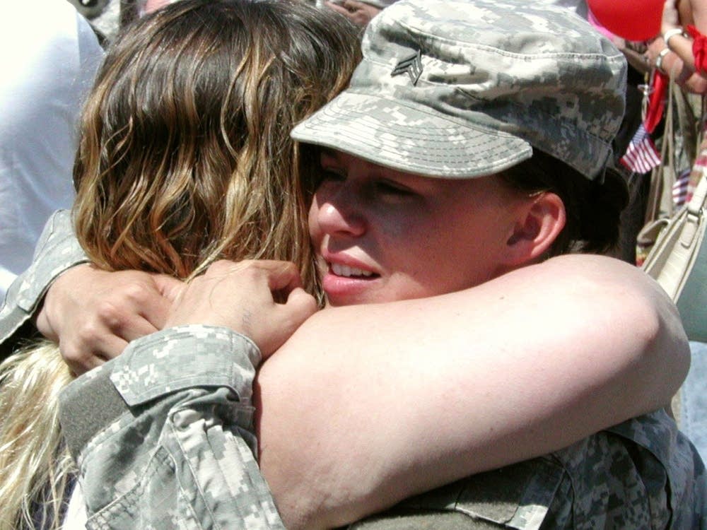 A hug from mom