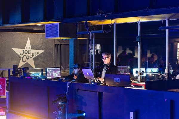 Jake Rudh behind DJ booth