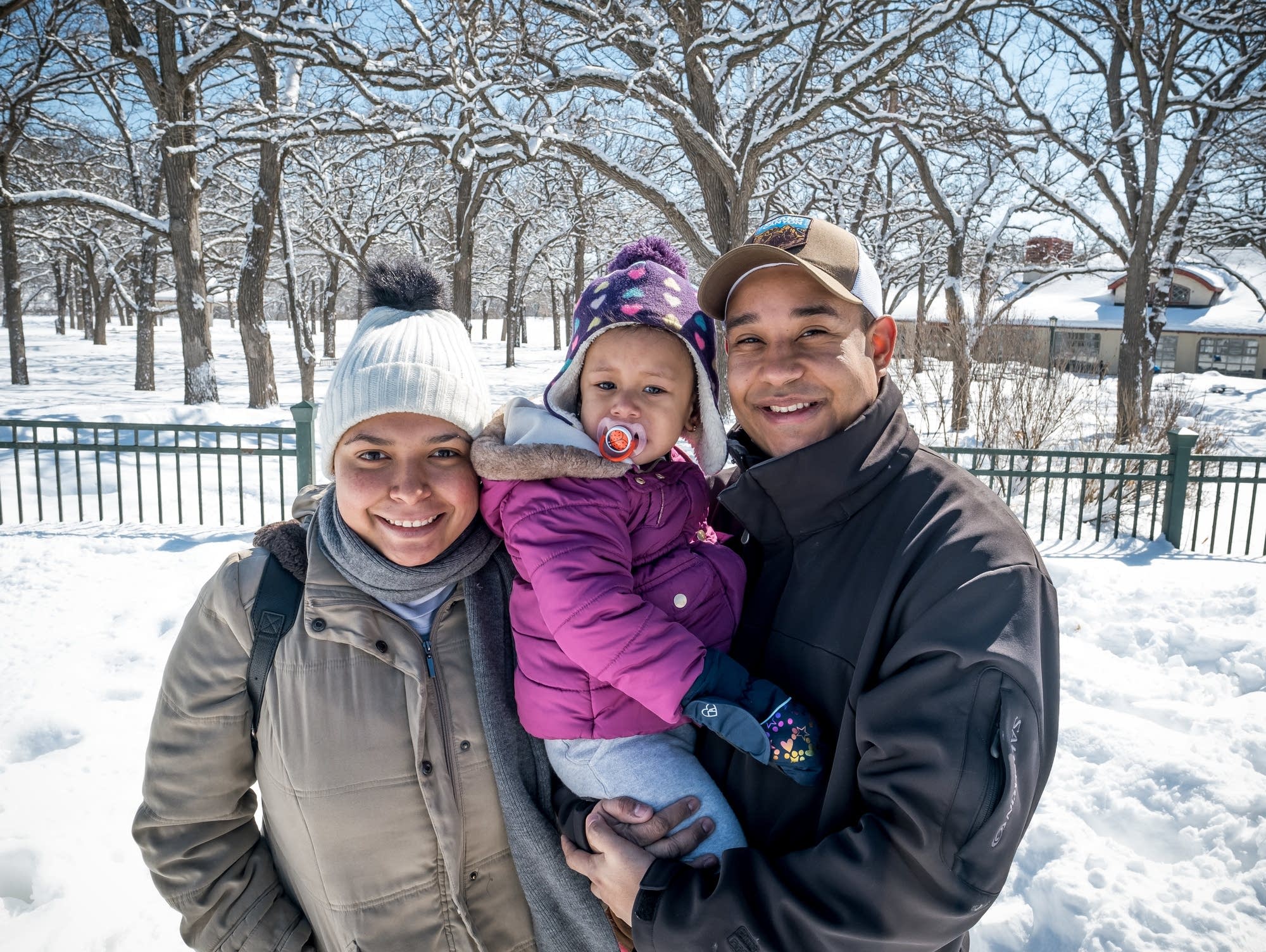 Carmen Quevedo and Jorge Villegas, and their daughter Christina