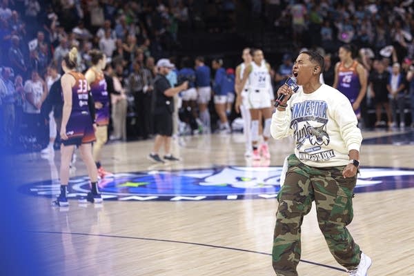 Northside native Brynne Crockett amplifies her voice as Lynx in-arena host, role model