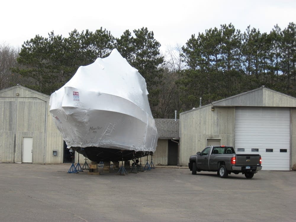 Larger boats on the St. Croix