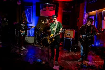 band performing on stage