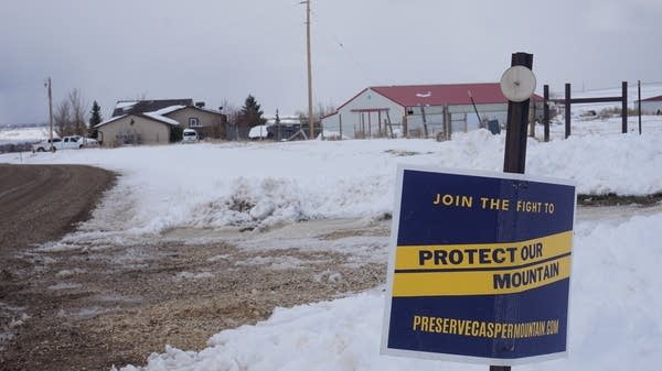 Carolyn Griffith and other residents formed the Casper Mountain Preservation Alliance to fight the gravel pit and sue the state.                               