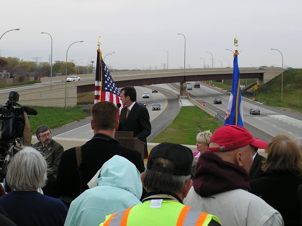 Pawlenty reopens highway