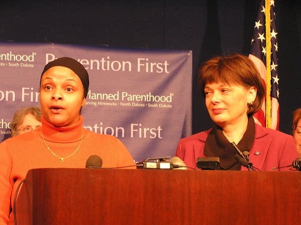 Rep. Neva Walker and Sen. Sandy Pappas