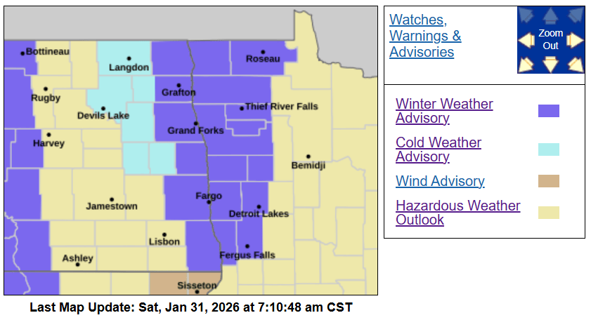 Winter weather advisory