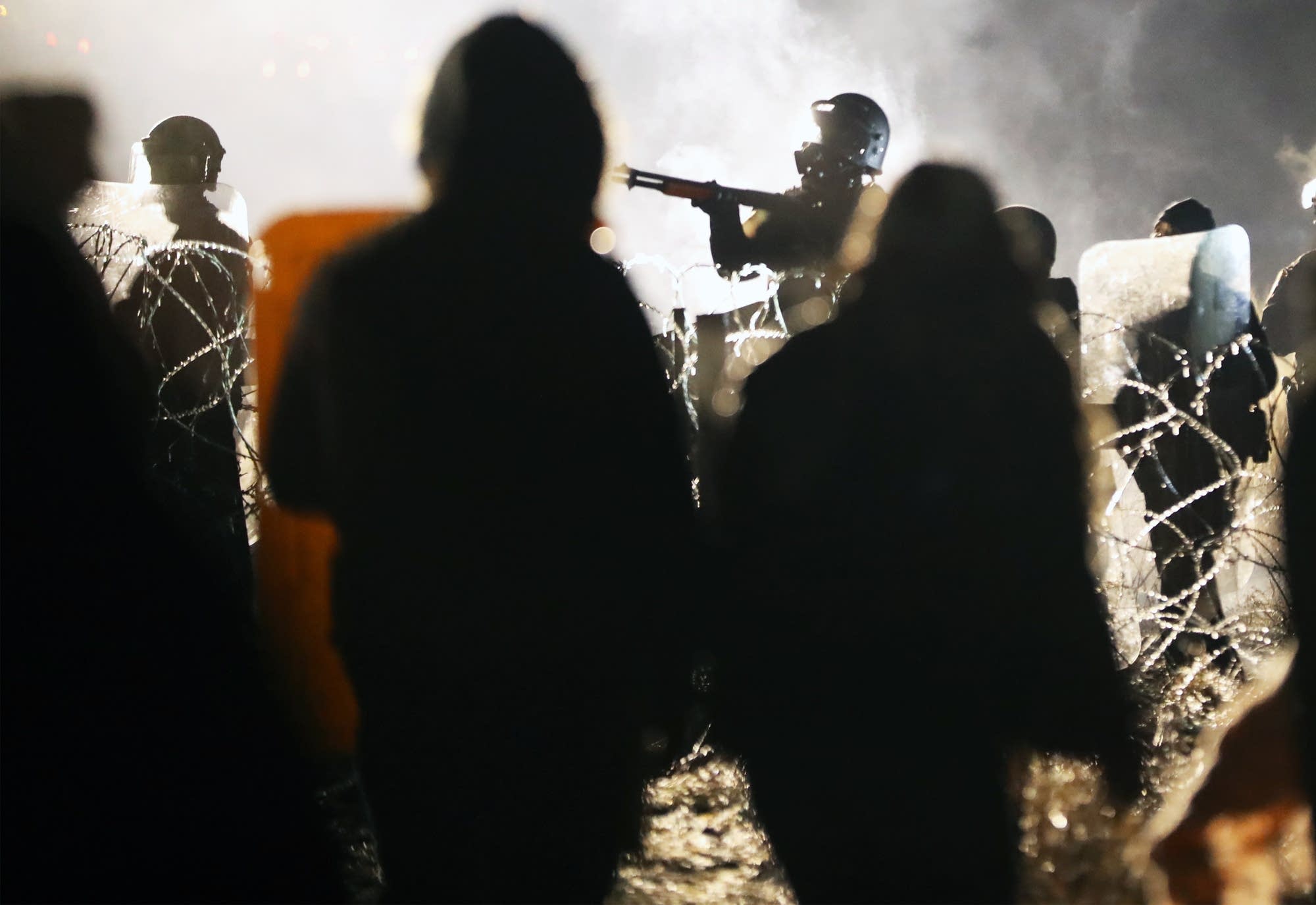 A clash at the Backwater Bridge