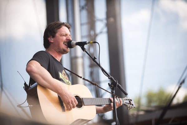 Sturgill Simpson performing at the 2015 Eaux Claires Music and Arts Festival