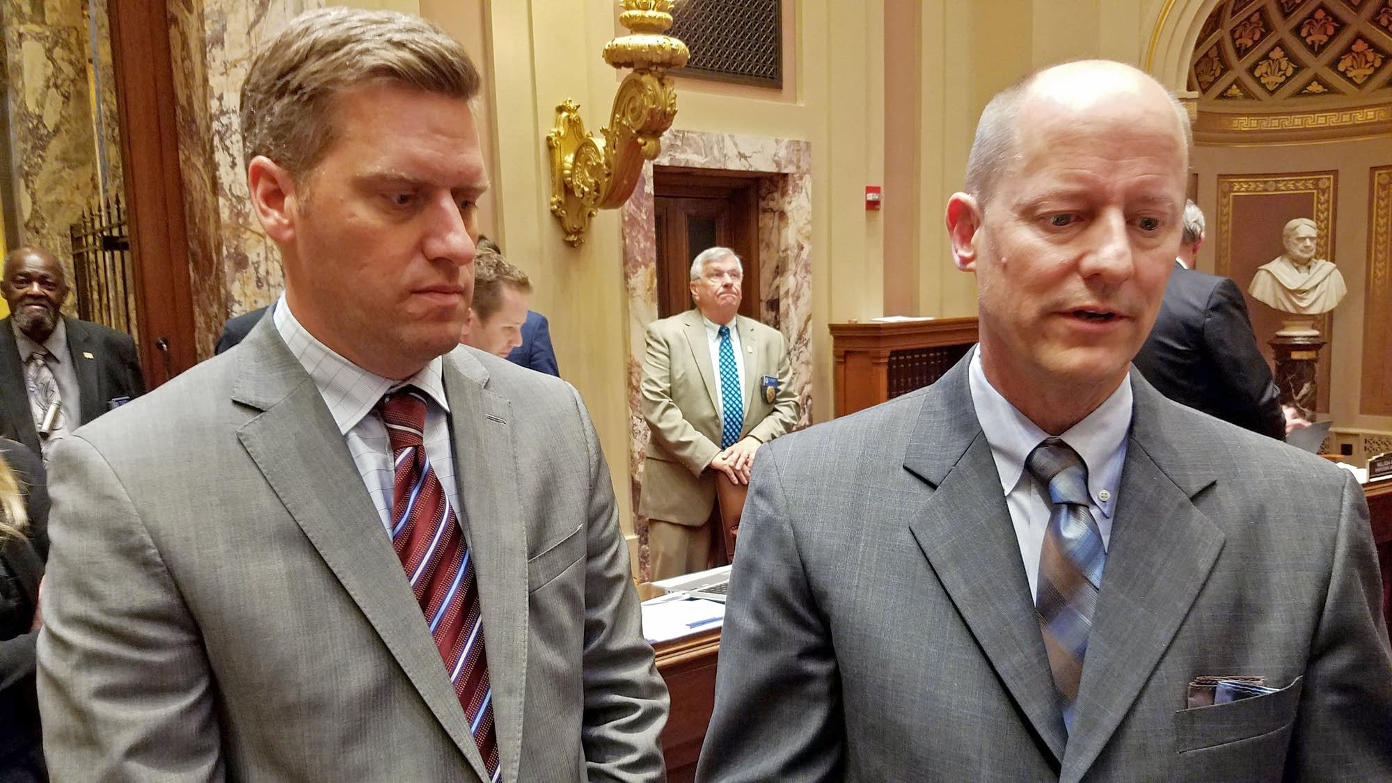 House Speaker Kurt Daudt and Senate Majority Leader Paul Gazelka