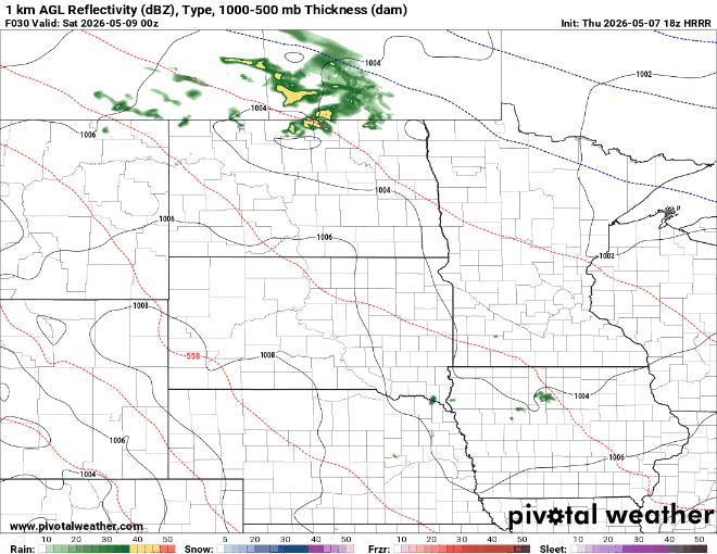 Forecast precipitation Friday 7 p.m. to Saturday 7 a.m.