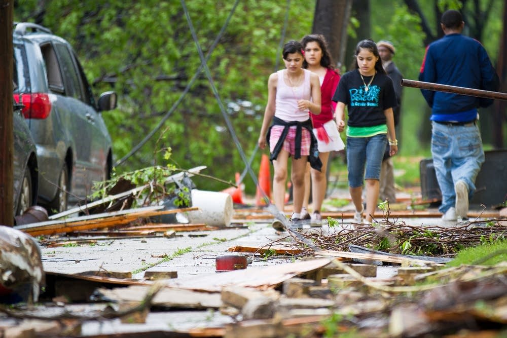 Damage in north Minneapolis