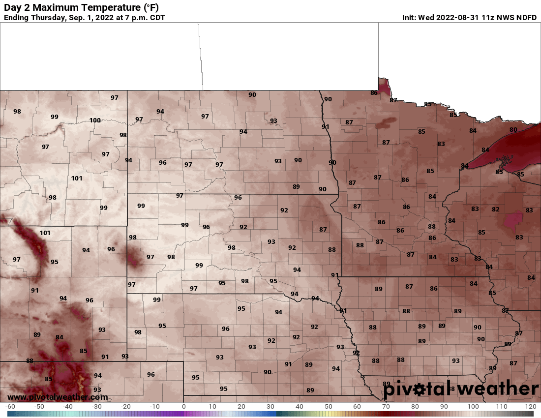 thu highs 8am