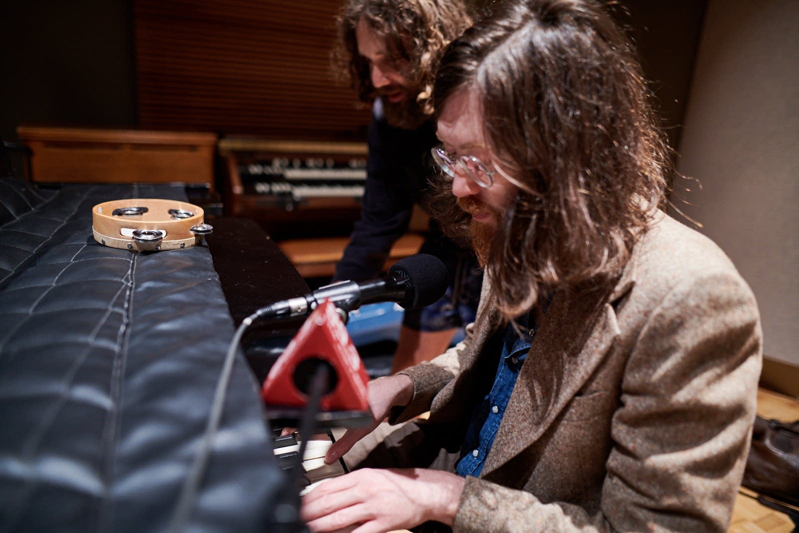 Okkervil River perform in The Current studio
