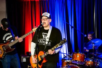 Band performing on stage