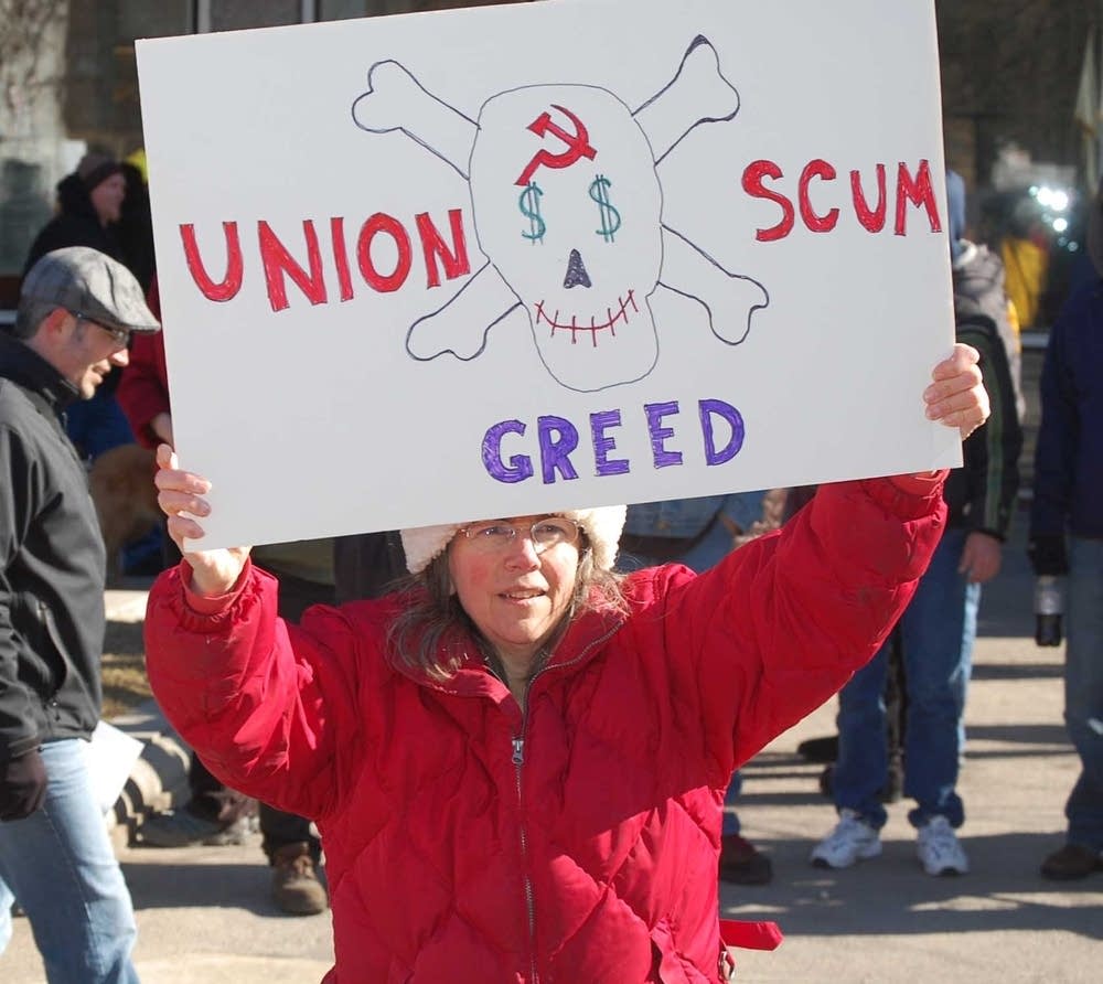 Anti-union sign