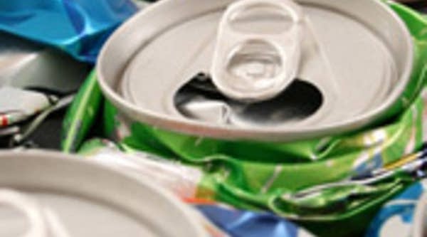 Crushed cans