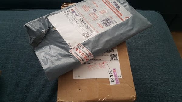 Parcels delivered to Shanghai bear additional security clearance stamps ahead of the import expo. 