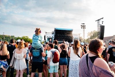 Crowd watching performance