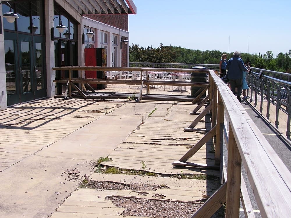 Damaged deck