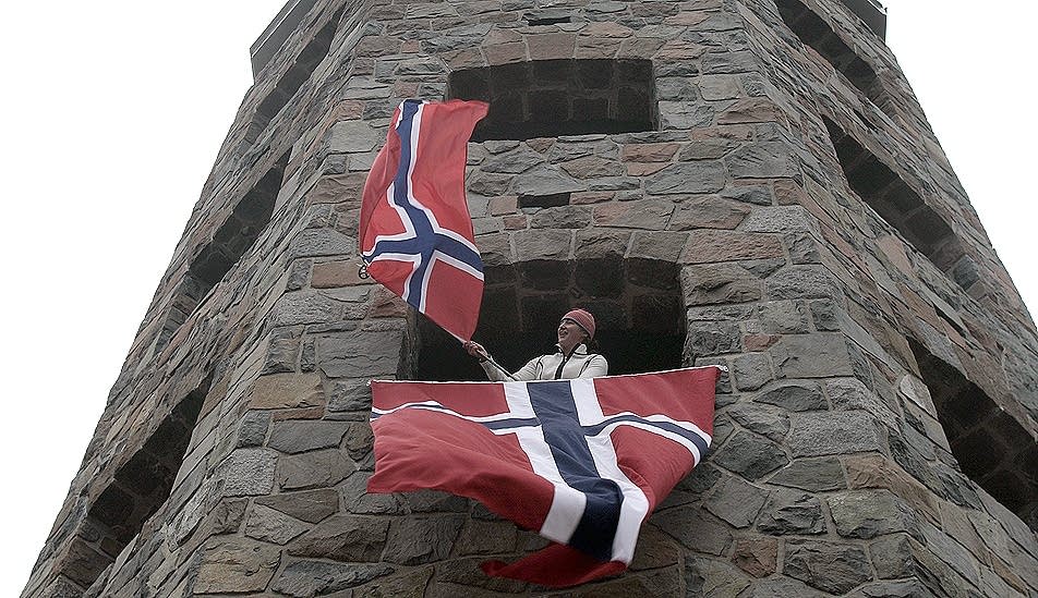 Norwegian flags