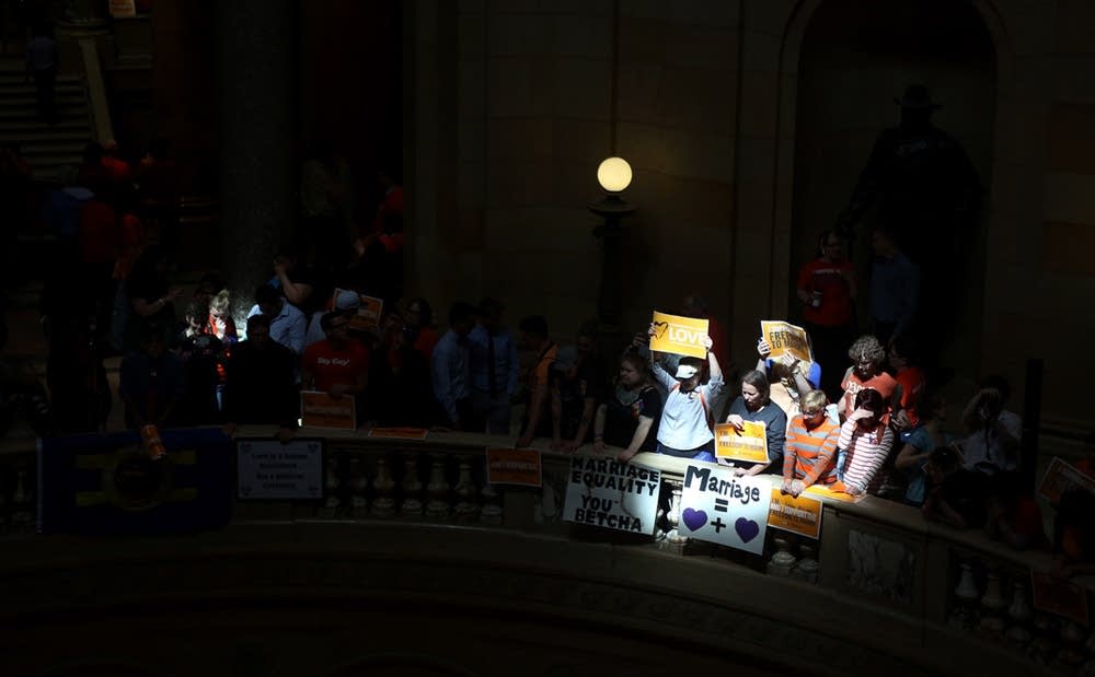 Same-sex marriage supporters