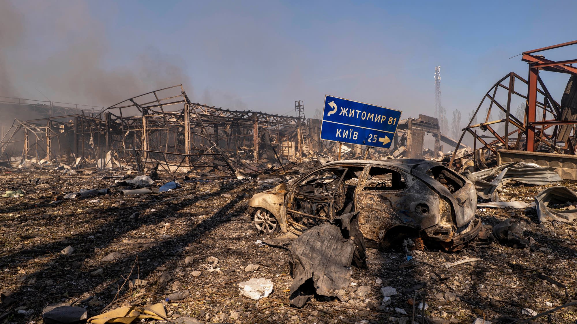 Russian strike on warehouse near Kyiv kills 37 in one of the war's deadliest attacks this year