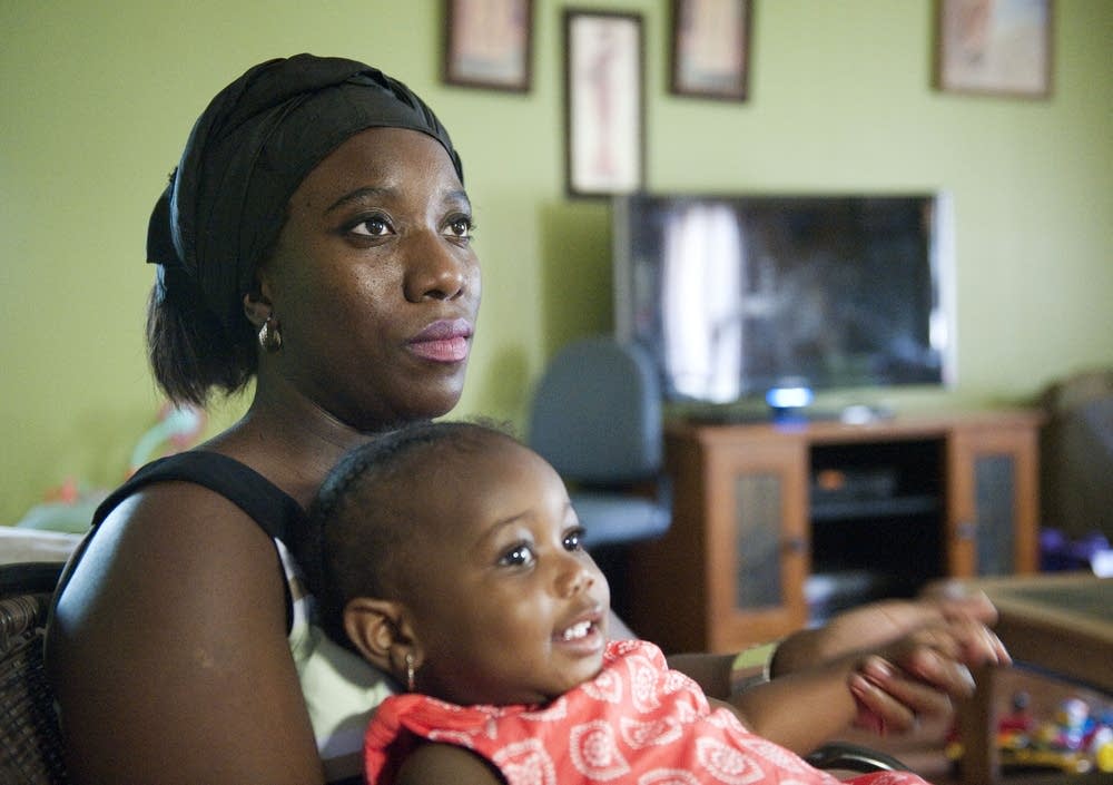 Decontee Sawyer with daughter Bella