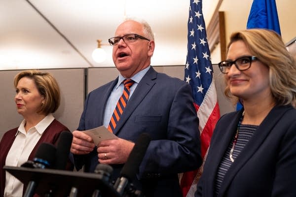 Governor-elect Tim Walz answers questions