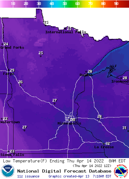lows THU
