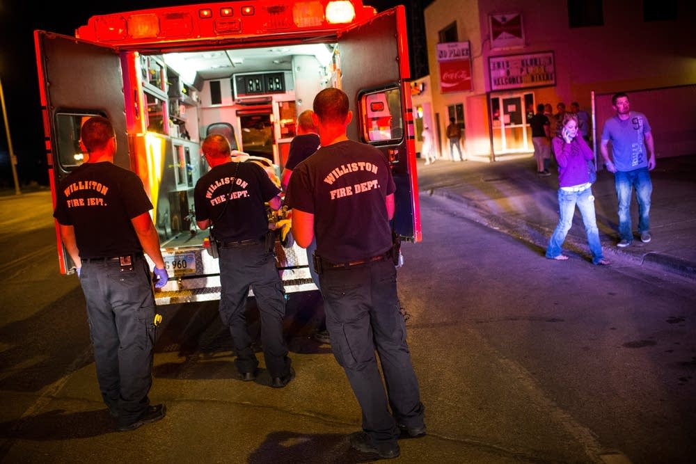 Helping an injured woman