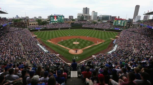 A general view of Wrigley Field.