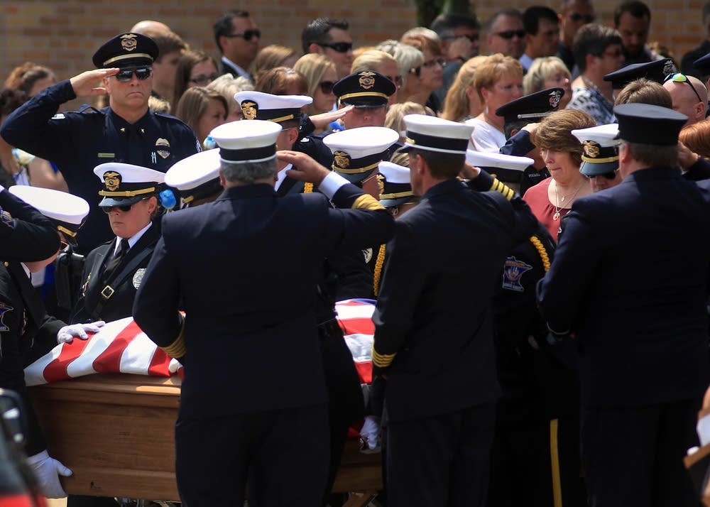 Officer Scott Patrick's wife Michelle