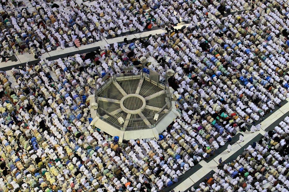 Muslim pilgrims in Mecca