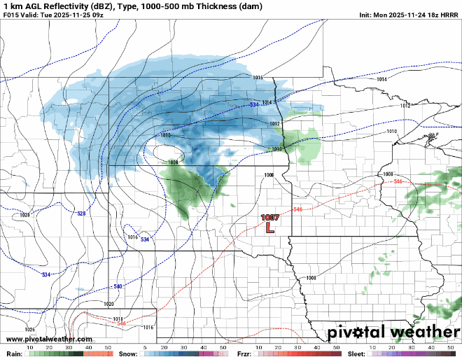 Forecast precipitation Tuesday 3 a.m to Wednesday 3 a.m.