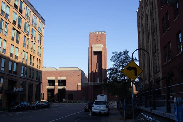 The exterior of a building.