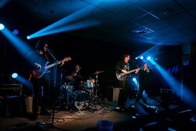 band performing on stage