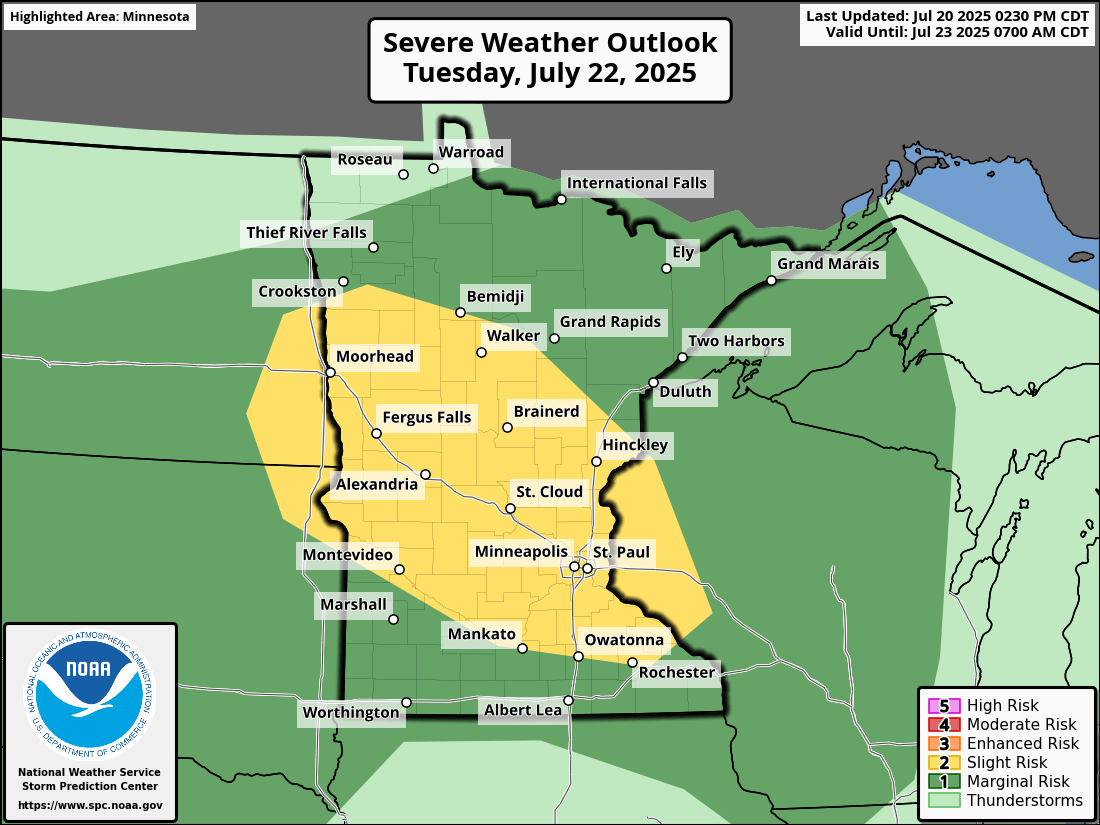 Severe weather threat for Tuesday