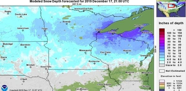 Snow depth