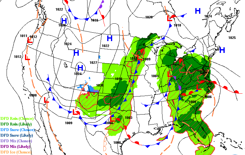 Scattered showers, becoming cooler and windy this weekend