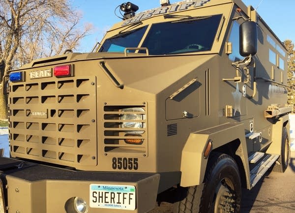 An armored vehicle