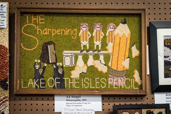 Crop artwork at the state fair