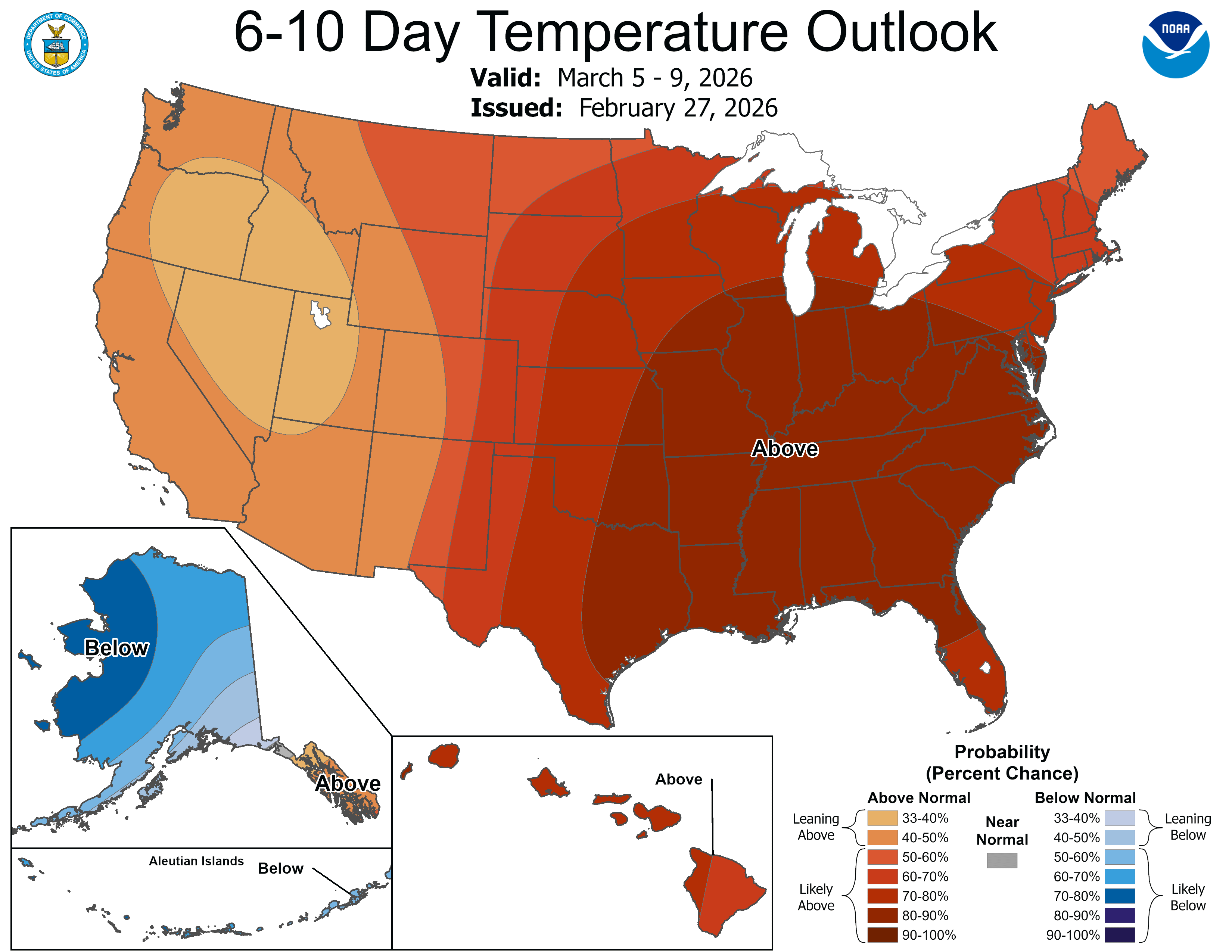 6-10 day temperature outlook