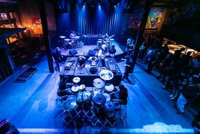 the band Marijuana Deathsquads performing on stage