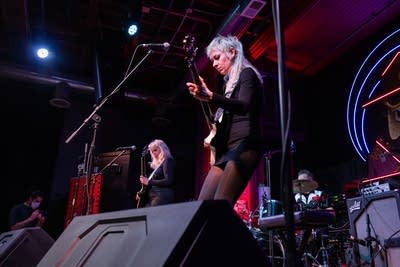 Band performing on stage