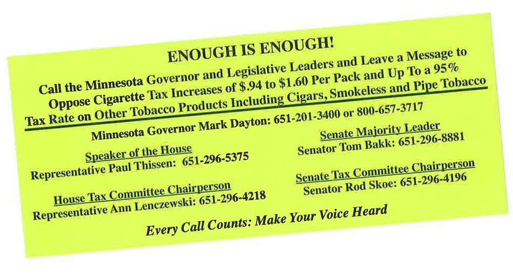 Cigarette taxes