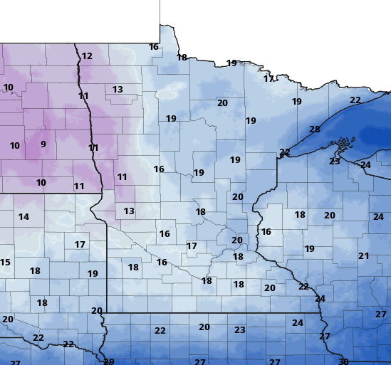 Morning freezing fog, cooler through the weekend 