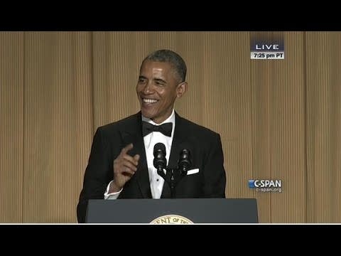 Obama’s stand-up routine