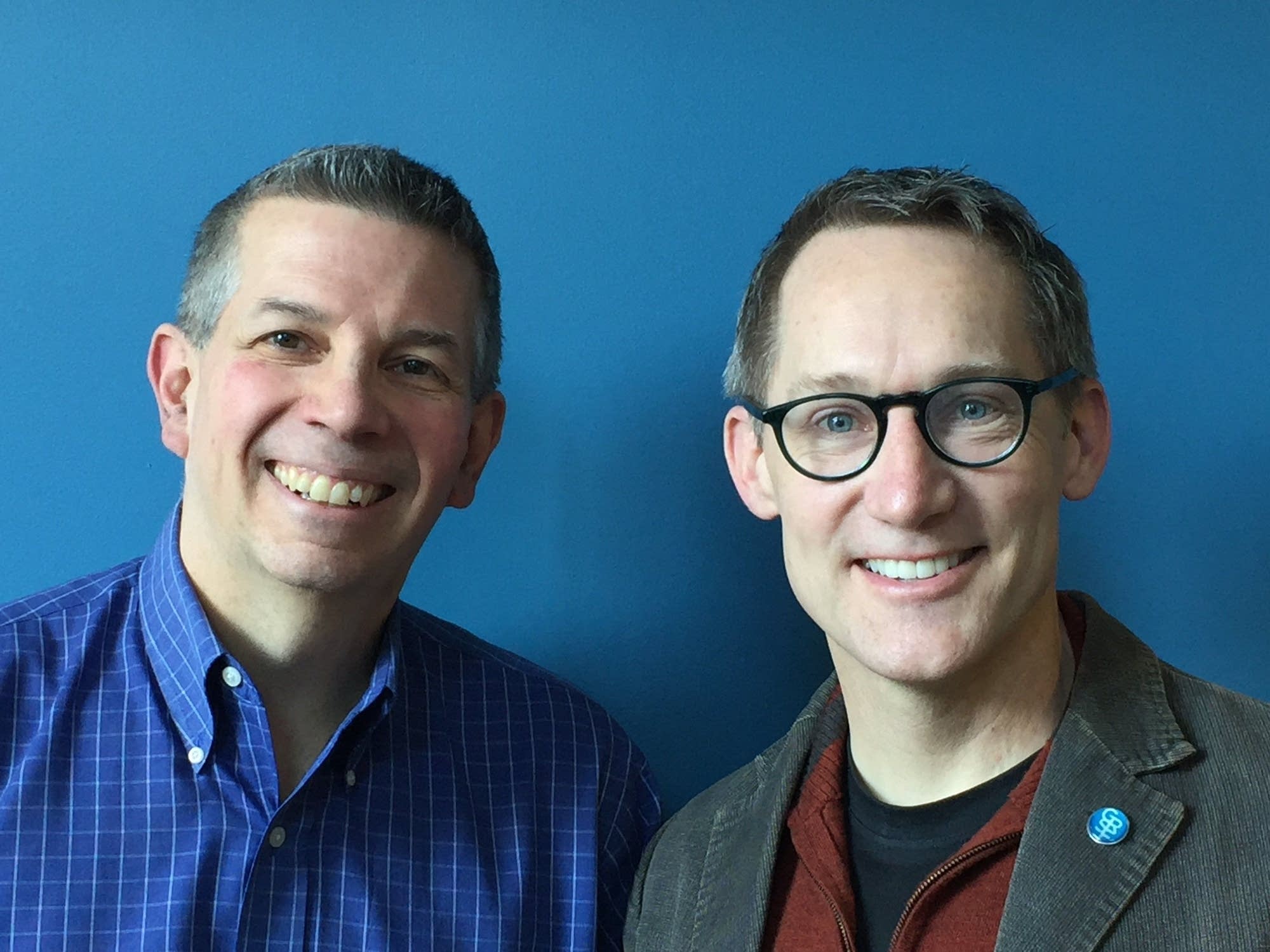 Doug Scholz-Carlson (right) with Steve Staruch