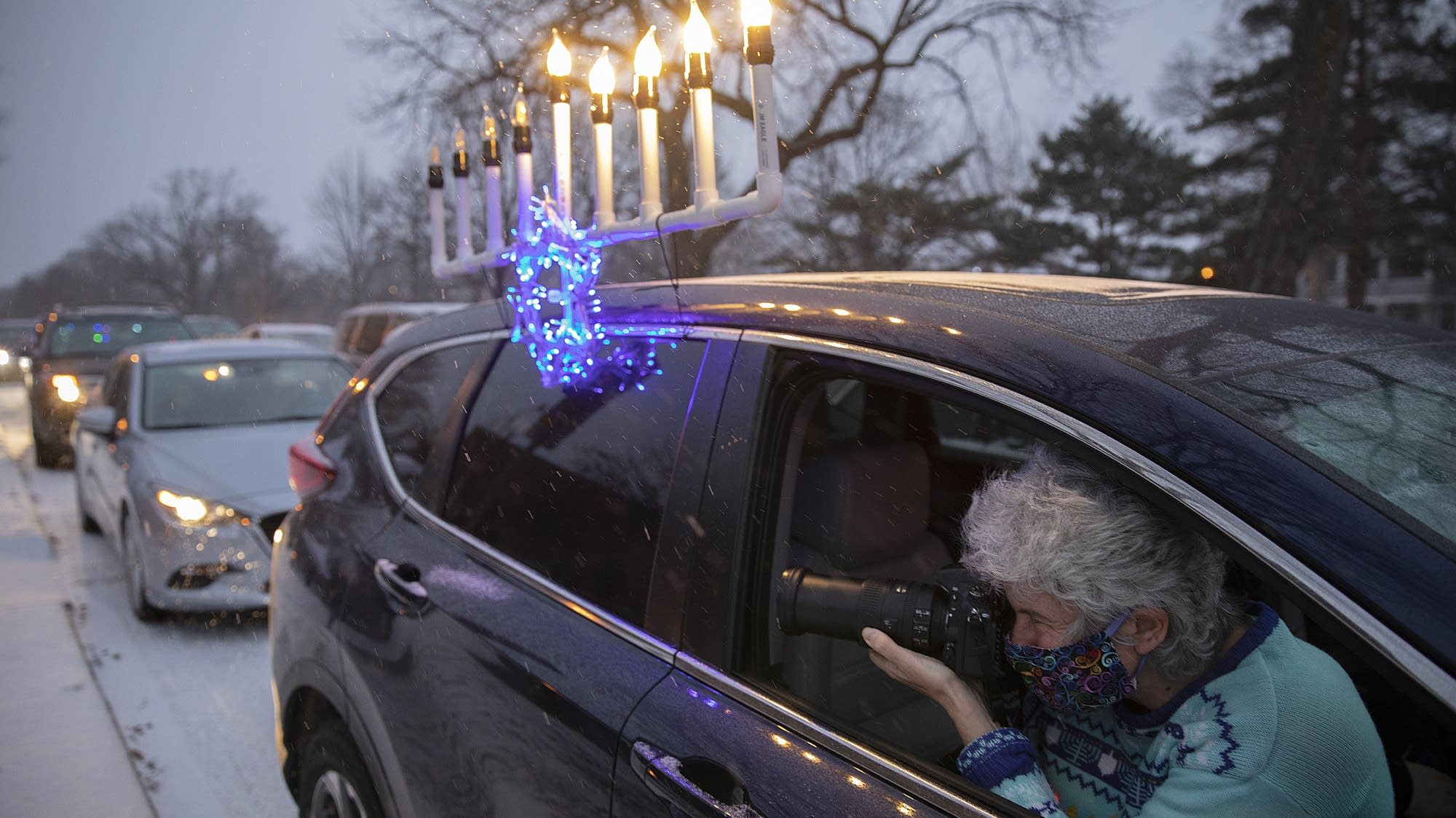 Photos Hanukkah car parade fills the evening with light in St. Paul